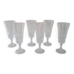 6 fltes en cristal