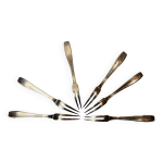 6 fourchettes  escargots cristofle