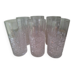 6 grands verres � whisky / cocktail en cristal de boh�me