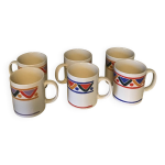 6 grandes tasses vintage mobil