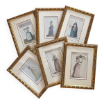 6 gravures costumes