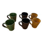 6 mugs a. e gitma vallauris