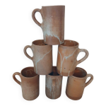 6 mugs / tasses / chopes en grs