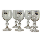 6 petits verres cristallin de bohme