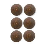 6 sous - verres en rotin tressé à la main style ethnique naturel 6 sous - verres en rotin tressé à la main style ethnique naturel