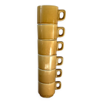 6 tasses  caf de bistrot parisien