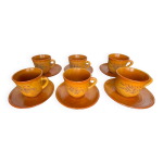 6 tasses à café + sous tasses 6 tasses à café + sous tasses