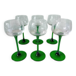 6 verres alsace, motifs raisin