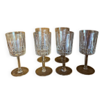 6 verres cristal