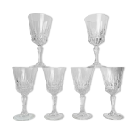 6 verres  eau en cristal luminarc