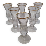6 verres � liqueur