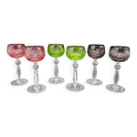 6 verres  liqueur en cristal nachtmann weinrmer