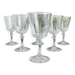 6 verres  liqueur vintage cristal d'arques versailles