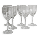 6 verres  liqueur vintage en verre transparent