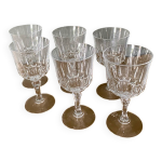 6 verres  pieds en cristal d arques