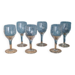 6 verres  pieds pour liqueur