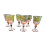 6 verres  pied rosaline luminarc, modle stemglasses n5