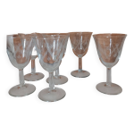 6 verres  porto gravs annes 60