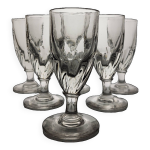 6 verres  vin, absinthe, xixme