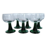 6 verres  vin d'alsace 0, 2 l