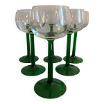 6 verres  vin d alsace en verre