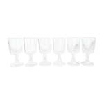6 verres  vin blanc cristal d'arques modle louvre
