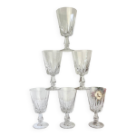 6 verres � vin blanc vintage