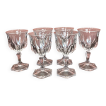 6 verres  vin cristal d arques modle chaumont 13cm