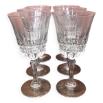 6 verres  vin cristal d arques modle empire
