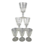 6 verres  vin cristal de baccarat parfait tat s820