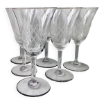 6 verres  vin gravs