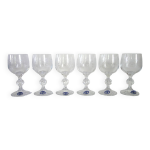 6 verres  vin gravs cristallin de bohme