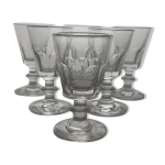 6 verres à vin style baccarat modèle caton / xixème 6 verres à vin style baccarat modèle caton / xixème