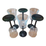 6 verres à vin vintage luminarc arcoroc octogonaux 6 verres à vin vintage luminarc arcoroc octogonaux