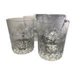 6 verres  whisky en cristal
