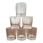 6 verres  whisky matignon