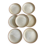 7 assiettes en grs 1970