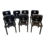 7 chaises modle 4870 design par anna castelli ferrieri pour kartell