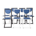 7 chaises de salle à manger par karl friedrich förster pour kff allemagne, années 1980, lot de 7 7 chaises de salle à manger par karl friedrich förster pour kff allemagne, années 1980, lot de 7