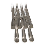 7 fourchettes � escargots m�tal argent� orf�vre alfenide mod�le paris