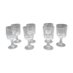 7 verres  vin en cristal d'arques