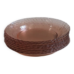8 assiettes creuses rosaline