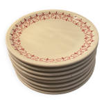 8 assiettes à dessert pillivuyt france 8 assiettes à dessert pillivuyt france