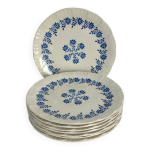 8 assiettes  dessert vintage modle dany, digoin sarreguemines