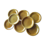 8 assiettes plates gien vintages