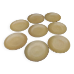 8 assiettes plates en grs