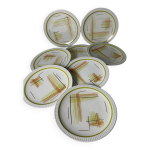8 assiettes sarreguemines
