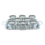 8 coupes  glace et plateau acier inoxydable jean couzon