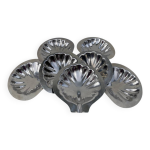 8 coupelles coquillage en inox