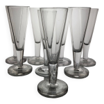 8 fltes  champagne en cristal - xixme